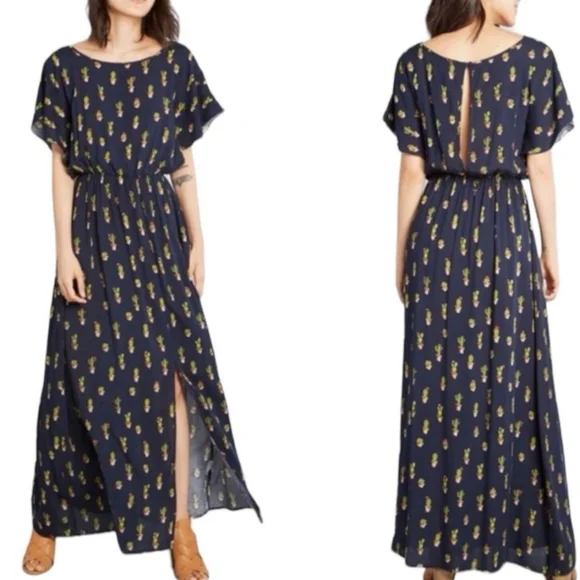 ModCloth Inspired Spirit Maxi Dress in Navy - Picture 2 of 4